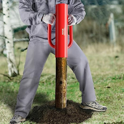 VEVOR Fence Post Driver with Handles, 2.7 in Inner Diameter T Post Pole Pounder, 14LB Heavy Duty