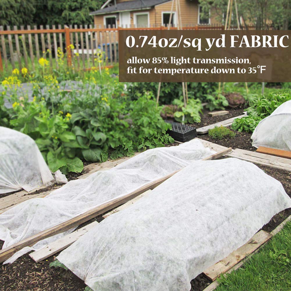 Valibe Plant Covers Freeze Protection 10 ft x 30 ft Floating Row Cover 0.9oz/yd² Garden Fabric
