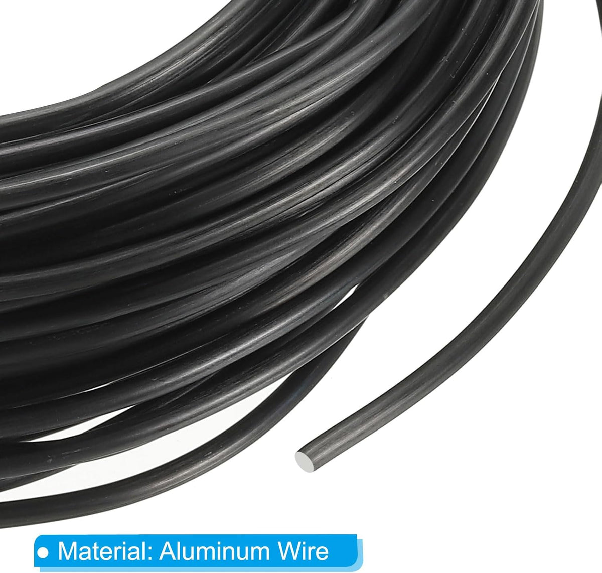 PATIKIL 2.5mm x 60ft Bonsai Training Wire,Floral Wire Stems Anodized Aluminum Tree Wire for