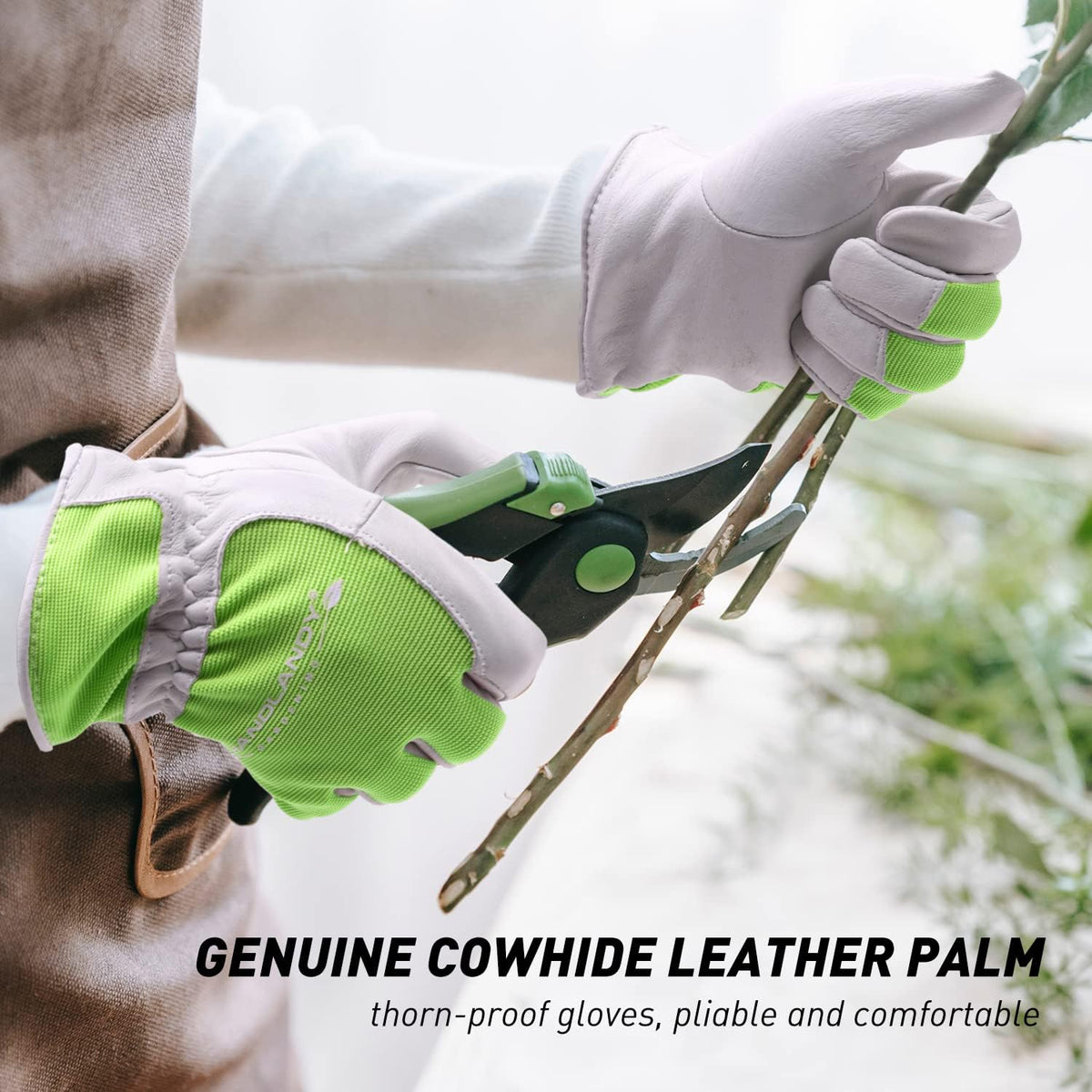 HANDLANDY Women Safety Work Gloves Utility Touch Screen Working Grip Glove for Yardwork Gardening