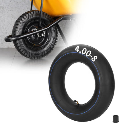RUTU 4.80/4.00-8 480/400-8 Inner Tube with TR87 Angled Valve for Mini Bikes Go-Kartings Mowers Hand
