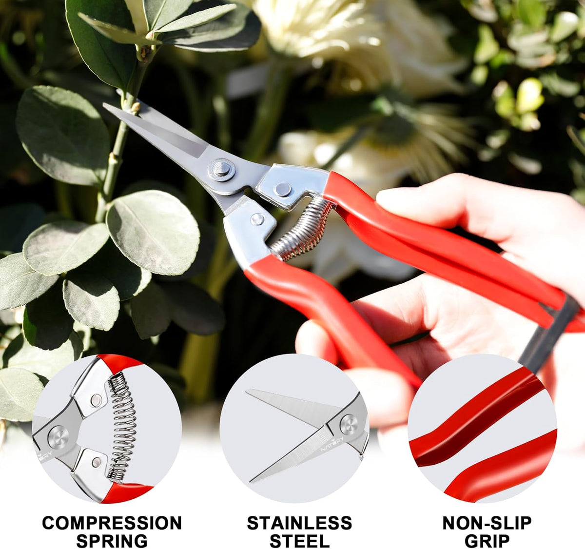 Bypass Pruning Shears Set with Garden Snips and Soil Moisture Meter – Premium Titanium Pruning