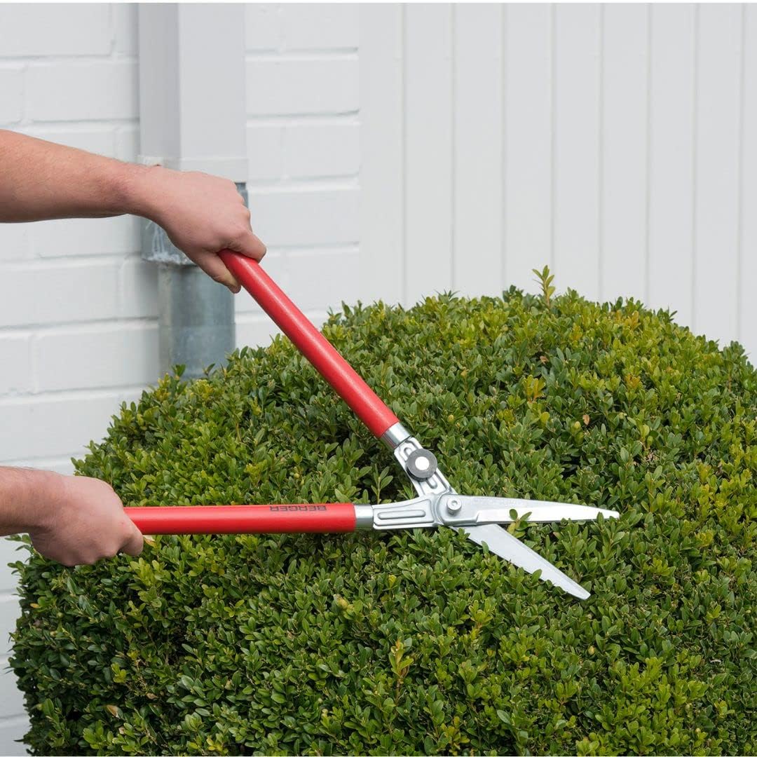 BERGER Professional Lightweight Topiary Hedge Shear, 6.3" Chromium-Plated Blades, Sap Groove to
