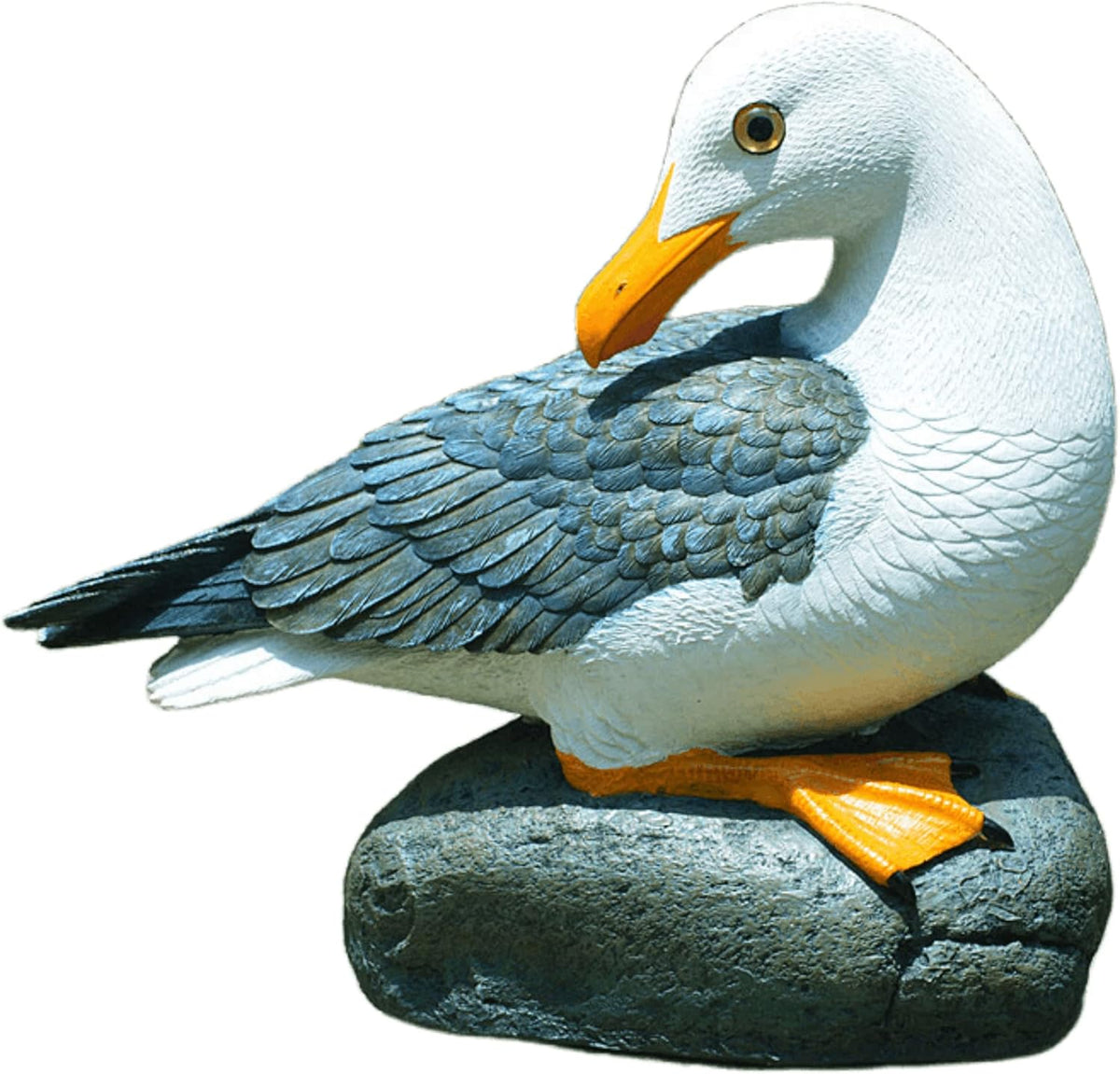 Real Seagull Outdoor Statue,Garden Bird Sculpture,Beach Statue Decor,Resin Animal Seabird