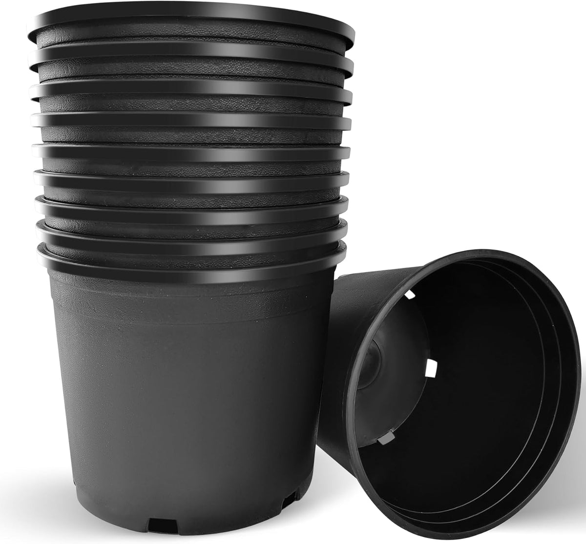 3 Gallon Nursery Pots Plastic Container Injection Molded Pot for Plants Flexible with Drainage