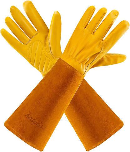 Acdyion Gardening Gloves for Women/Men Rose Pruning Thorn & Cut Proof Long Forearm Protection