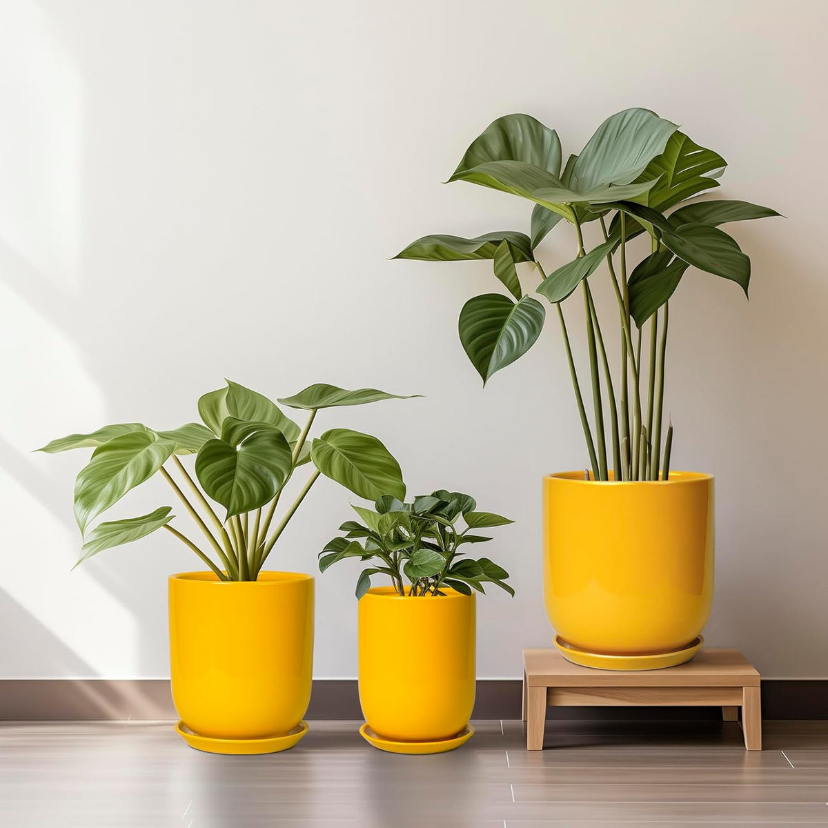 12 Inch Pots for Plants - Ceramic Planter for Outdoor Plants Large Plant Pot Indoor with Drainage