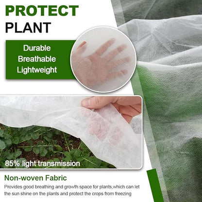 Plant Covers Freeze Protection 6.5 x 16.4 FT 1.2oz/yd² Frost Blankets for Outdoor Plants, Winter