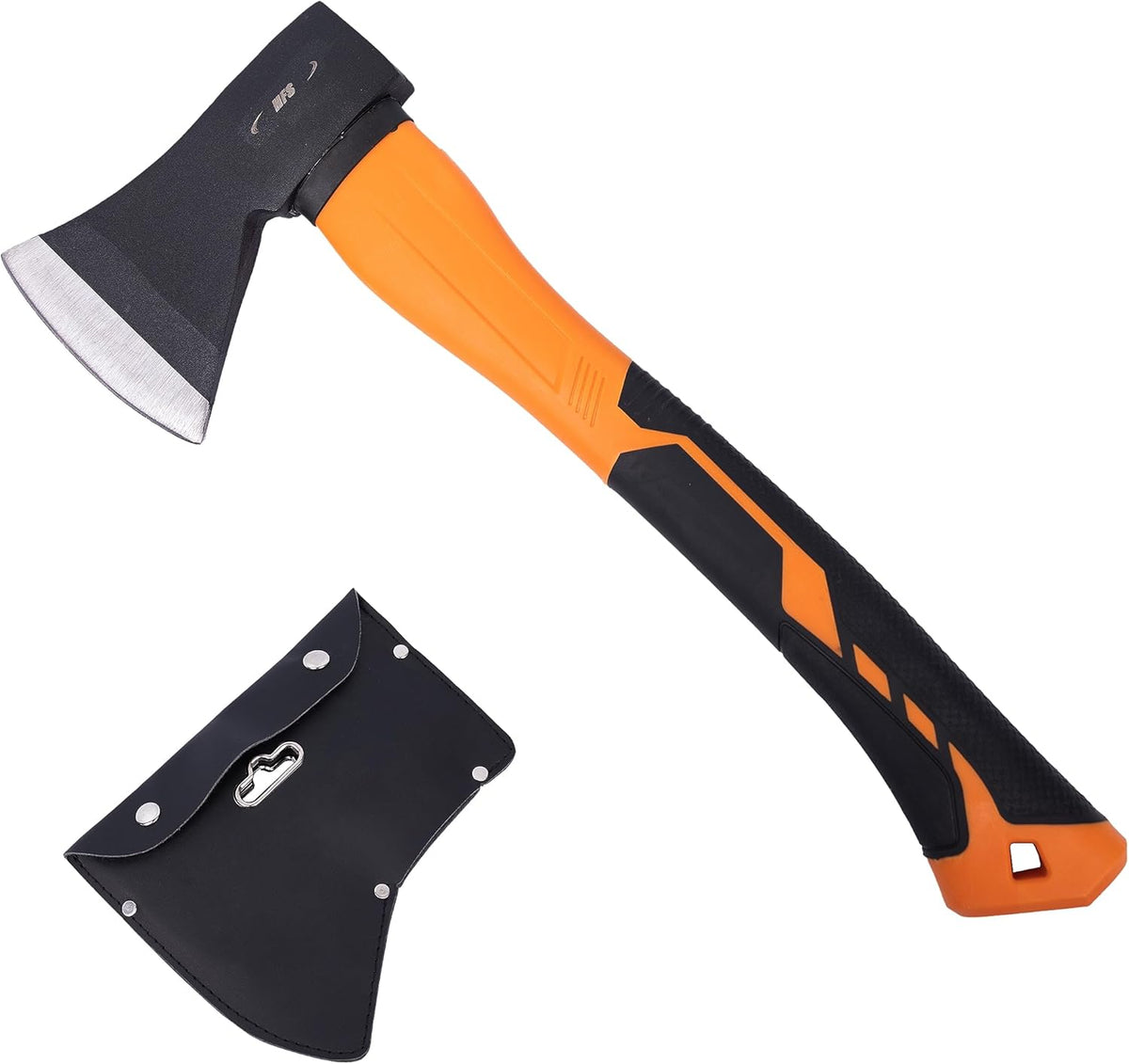 HFS(R) 14.5 Inch Axe Hatchet with Fiberglass Handle 21oz/600g Head Weight Heat-Treated Blade