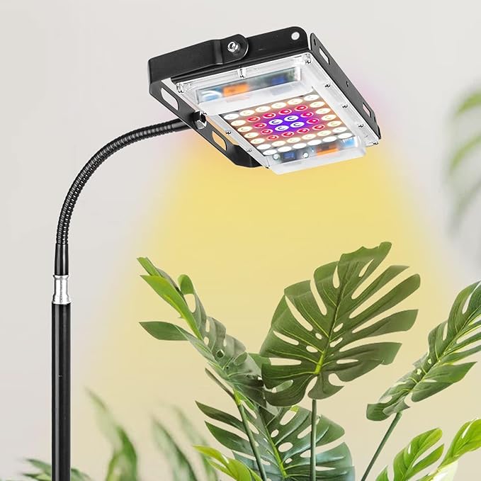 LBW Grow Light with Stand, Full Spectrum LED Plant Light, Floor Grow Lamp with 63" Adjustable
