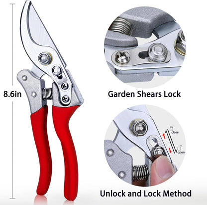 Kynup Pruning Shears, Gardening Scissors, Pruners for Gardening, Garden Grass Clippers Hand Hedge