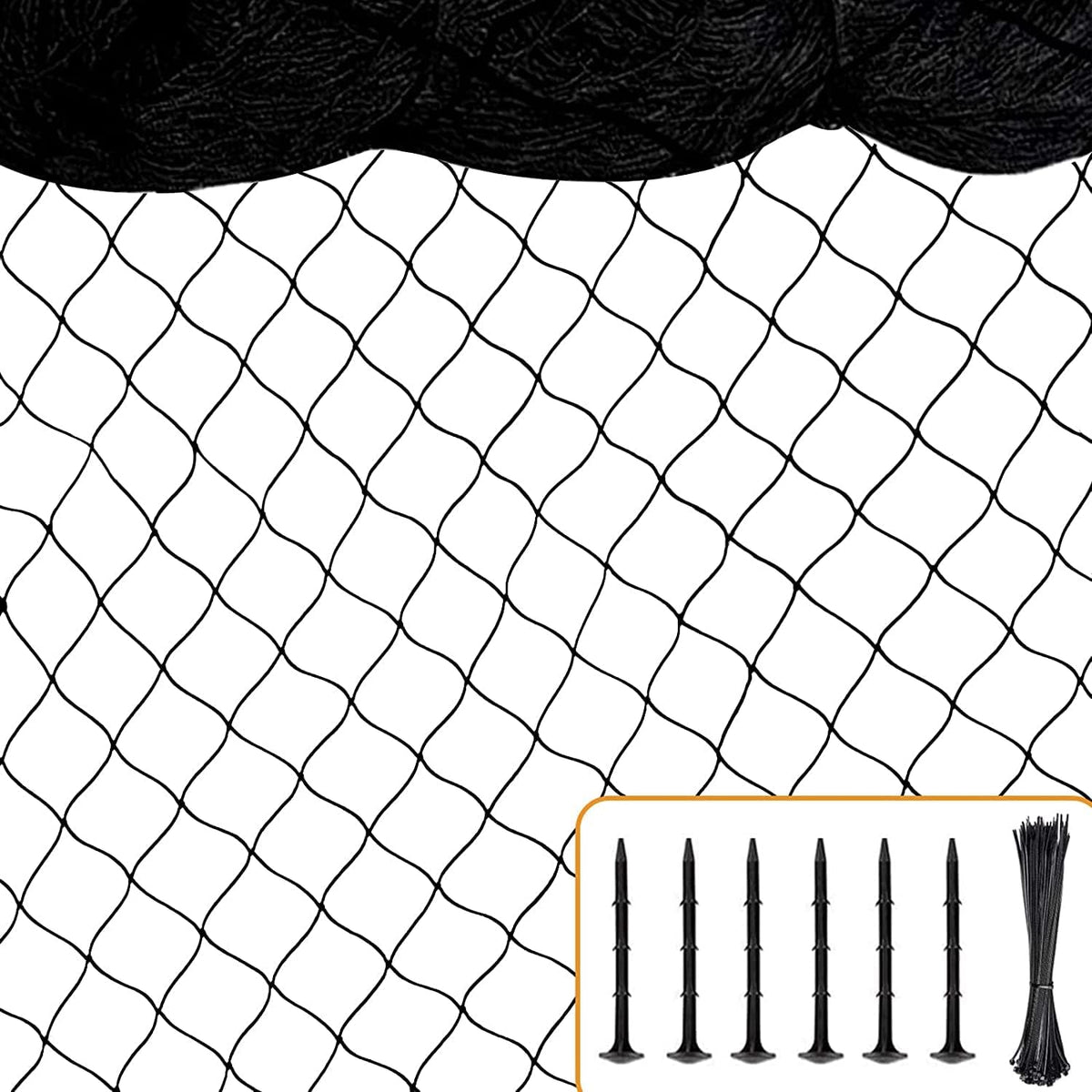 Chicken Netting 25'x25' with 1" Mesh Nylon Bird Netting for Chicken Coop, Heavy Duty Poultry Net