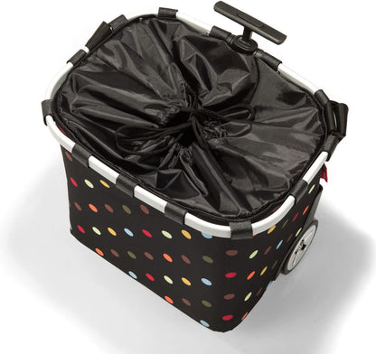 reisenthel carrycruiser dots - Portable Shopping Trolley with Sturdy Aluminum Frame, Shoulder Strap