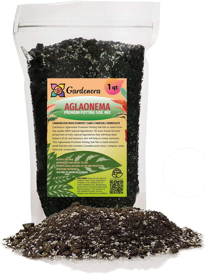 Gardenera Premium Aglaonema Plant Potting Mix - Crafted for Healthy Growth and Radiant Foliage - 1