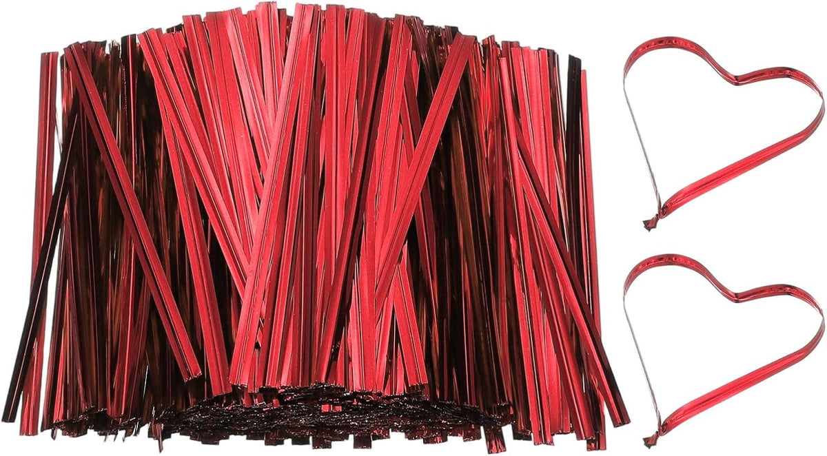 PATIKIL Bag Twist Ties 3 Inch, 800 Pcs Metallic Bread Ties for Treat Plastic Bags Gift Wrapping