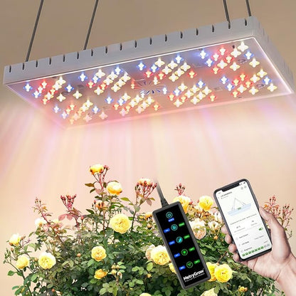 Grow Lights for Indoor Plants, [Smart APP & Expansive 2x2 Ft Coverage] Genuine 48Watt LED Full