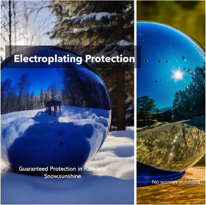 10 Inch Stainless Steel Gazing Globe,v2croft Hollow Ball Mirrored Surface Polished Shiny