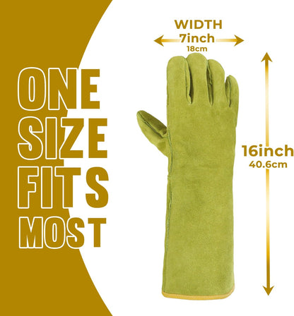 HANDLANDY Animal Handling Gloves, Bite Proof Cat Gloves, Ideal for Rose Pruning, Gardening