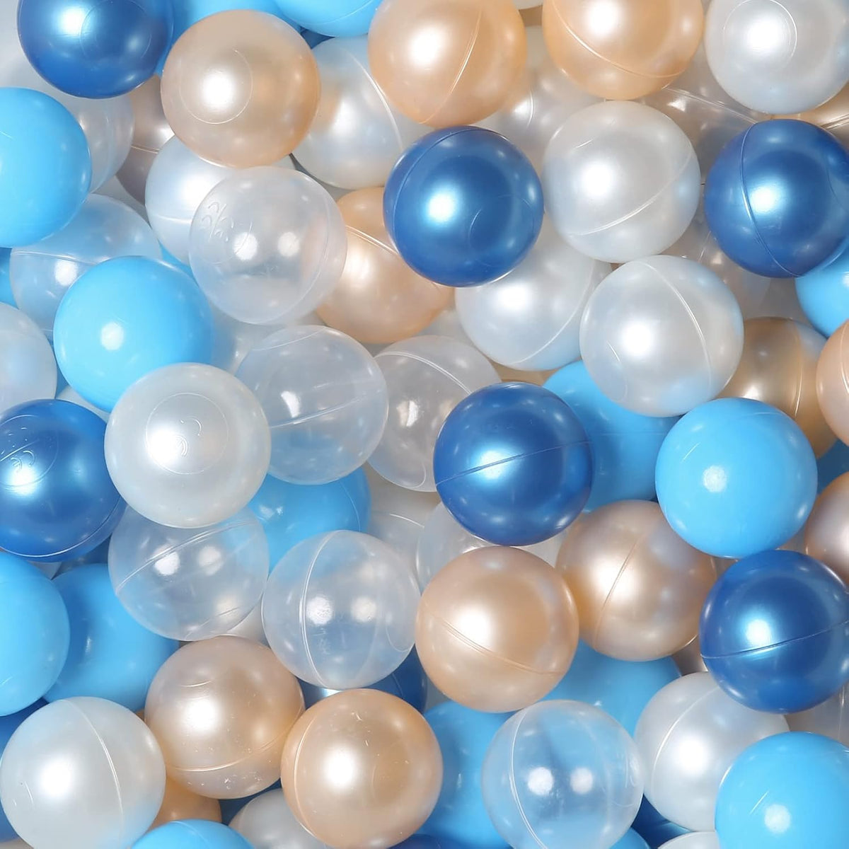 TRENDPLAY Plastic Balls for Ball Pits 2.2 Inch, Pack of 50 100 200 500 Hollow Balls, Perfect for