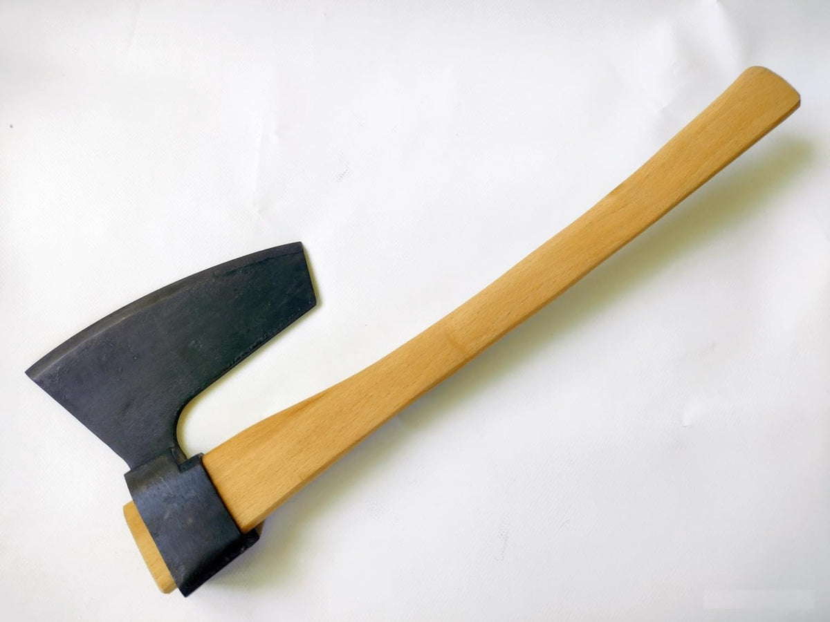 Hand-Forged Hewing Bearded Broad Axe – European Style
