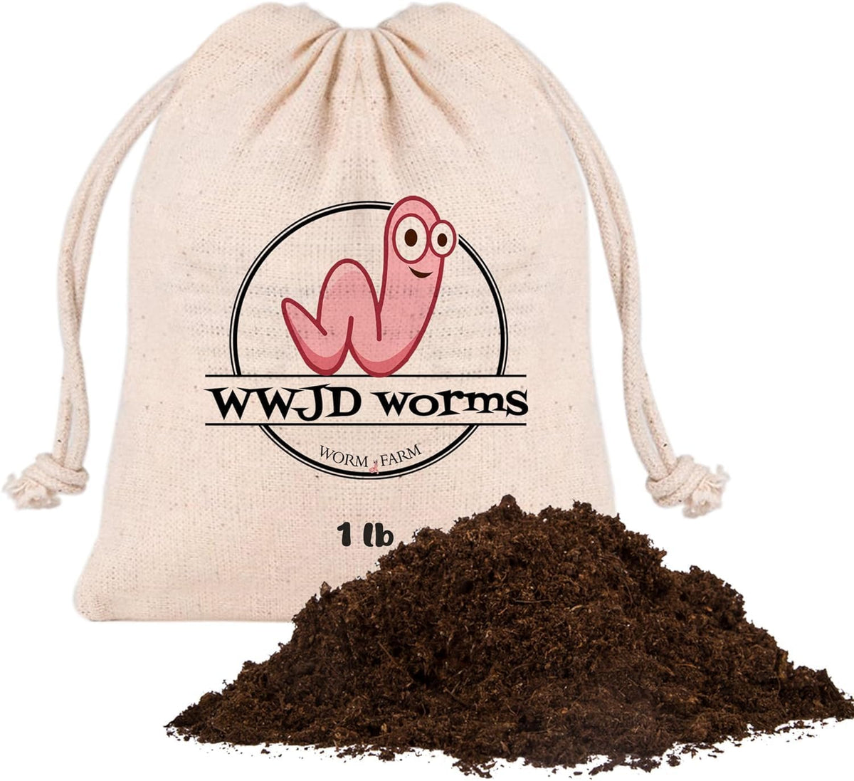 1lb Worm Bedding for Nightcrawlers and Red Wigglers (Worms Not Included) - Vermicompost Bin Worm