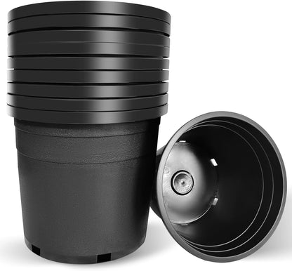 5 Gallon Nursery Pots Plastic Container Injection Molded Pot for Plants Flexible with Drainage