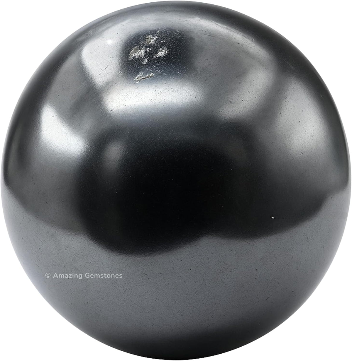 Amazing Gemstone Hematite Crystal Ball with Stand - 2 Inches Crystal Sphere Meditation Balls for