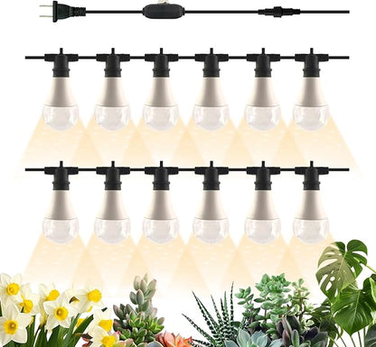 Grow Light Bulbs LED Growth Bulb A25 Full Spectrum String Plant Light Houseplant Growting Lamp