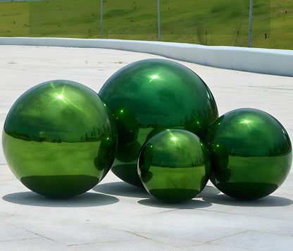 Stainless Steel Gazing Globe Mirror Ball, Decorative Gazing Balls for Garden, Reflective Smooth