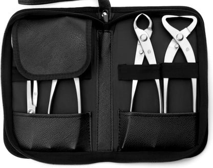 TianBonsai 4-PCS Bonsai Tool Set Including Concave Cutter Straight Edge Cutter Trunk Splitter And