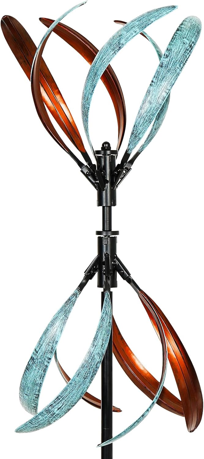 Wind Spinners Outdoor – Metal Large Wind Spinner with Stake for Yard and Garden, Garden Wind