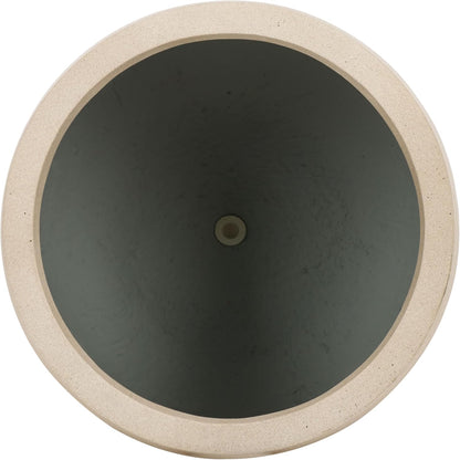 SAFAVIEH Outdoor Collection Jasper Beige Cement Ficonstone Planter Pot Set of 2