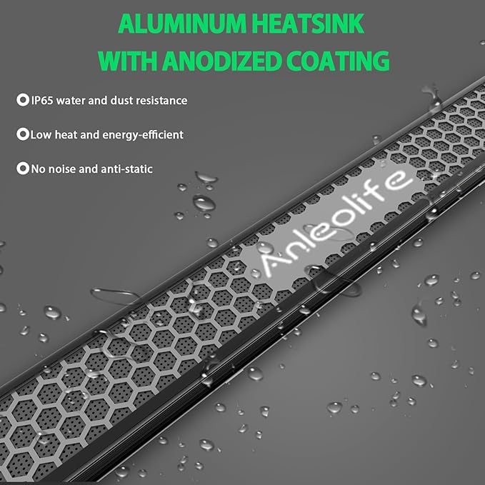 A ANLEOLIFE Stretchable LED Grow Lights with LM301H EVO Diodes 730W Full Spectrum Dimmable Daisy