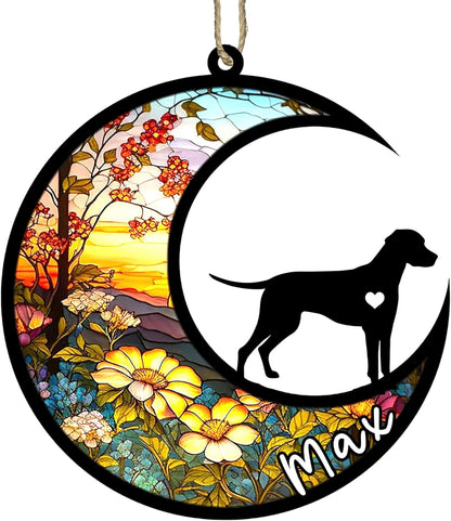 Personalized Dog Memorial, Custom Name Dalmatian Dog Christmas Ornament with Name, Custom Breeds