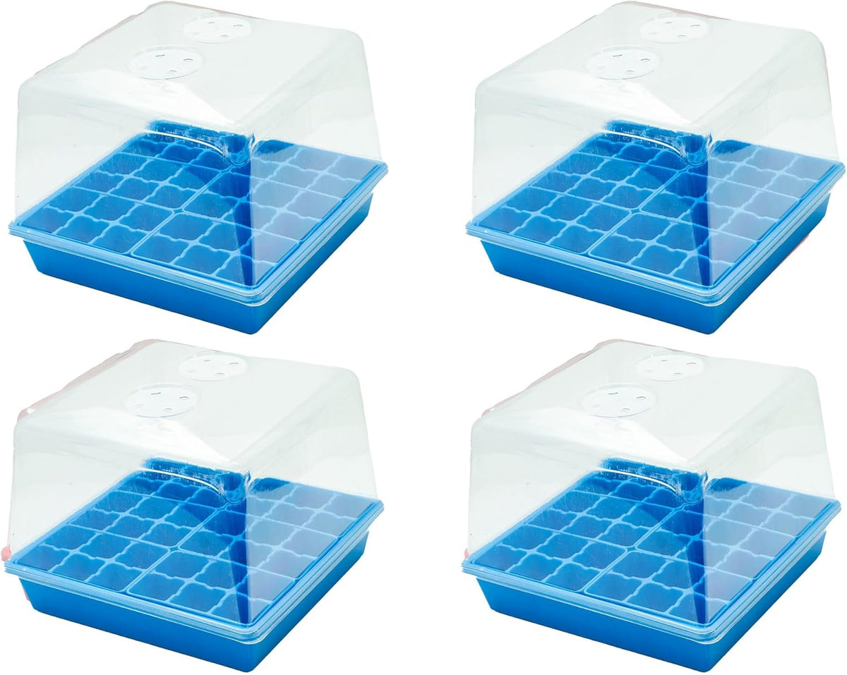 Bootstrap Farmer Countertop Seed Starter Kit in Blue, Reusable 1010 Tray Bundle with Inserts and