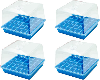 Bootstrap Farmer Countertop Seed Starter Kit in Blue, Reusable 1010 Tray Bundle with Inserts and