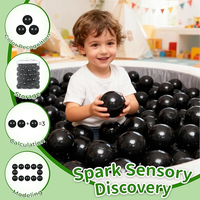 TRENDPLAY Plastic Balls for Ball Pits - Hollow Balls- Safe and Exciting Playtime - Perfect for Baby