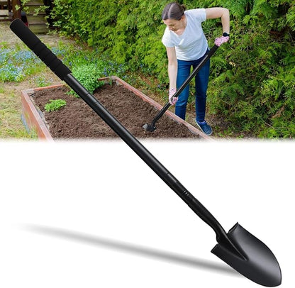 Small Shovels for Digging, Garden Spade Shovel Beach Shovels with 43.3in Handle,Heavy Duty Portable