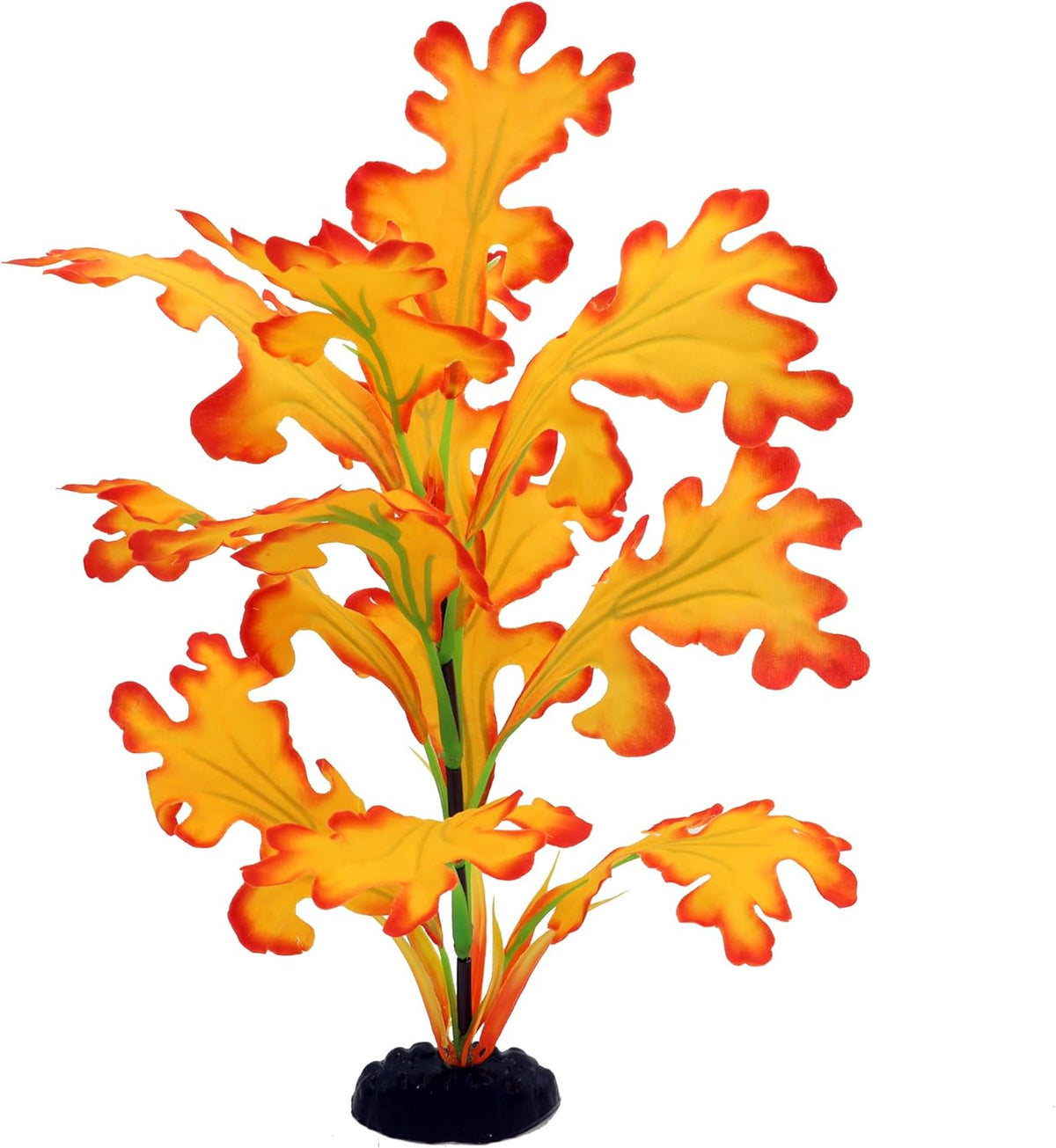 2-Pack 12 Inch Aquarium Silk Aquarium Plants, Artificial Plastic Plant for Small Tank, Goldfish