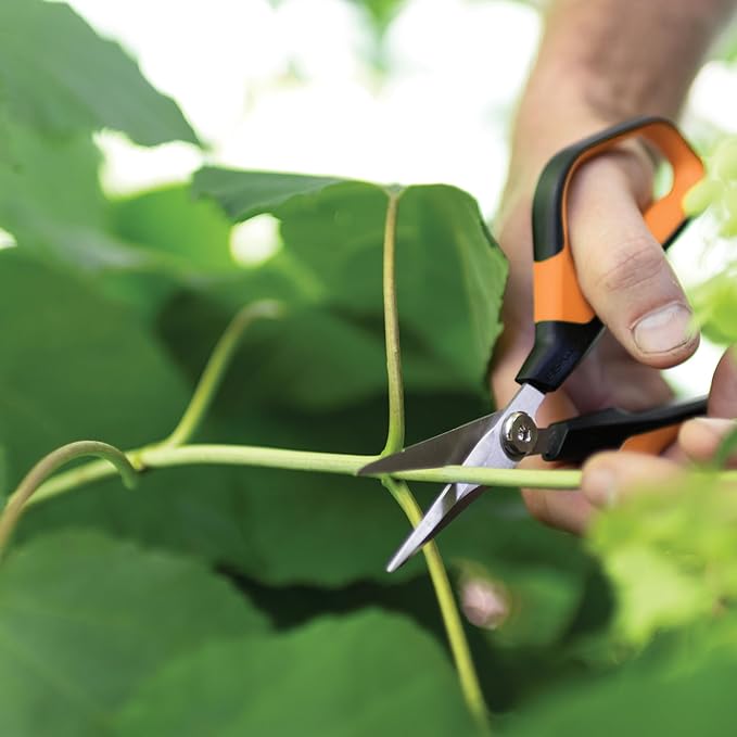 Fiskars Comfort Loop Pruning Snips, Garden Gifts for Women, Extra Large SoftGrip Handle, Yard and