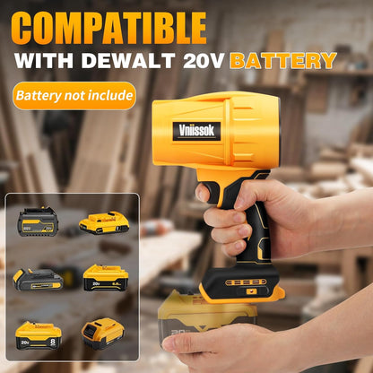 Electric Cordless Leaf Blower Dust Blower for DEWALT 20V Battery, High-Speed Motor Handheld Jet Fan
