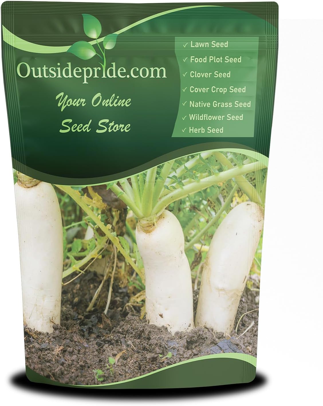 Outsidepride Annual Daikon Radish Seeds - 10 lbs. Chinese, Japanese, & Oriental Radish Seeds for