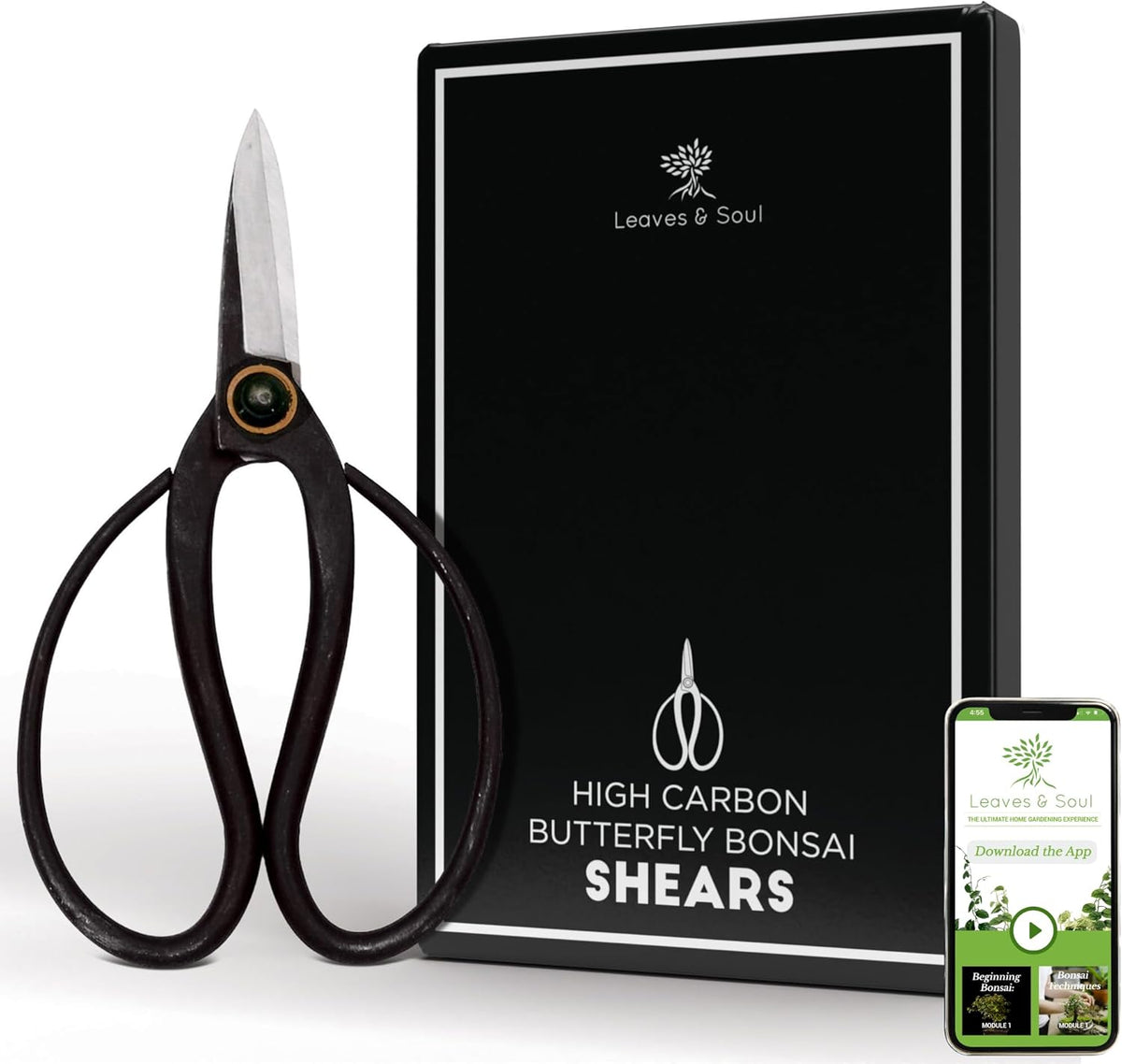 Professional Bonsai Butterfly Scissors | Pruning Shears for Trimming Plants | Japanese Gardening
