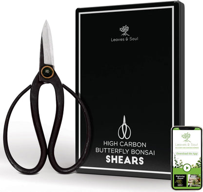 Professional Bonsai Butterfly Scissors | Pruning Shears for Trimming Plants | Japanese Gardening