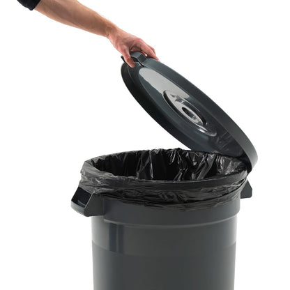 PRO&Family 20 Gallon Trash Can with Lid Round Ingredient Storage Containers Recycling Bin Kitchen