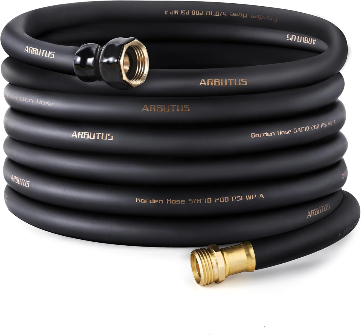Garden Hose 5/8" x 50ft - No-Kink Flexible Water Hose 600 PSI Burst Pressure, Lightweight & Durable