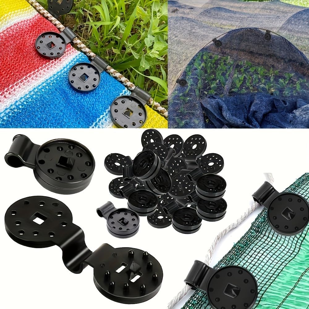 20 Pieces Shade Cloth Clips,Black,Sunshade Cloth, Bird Proof Net, Garden Netting, Greenhouse