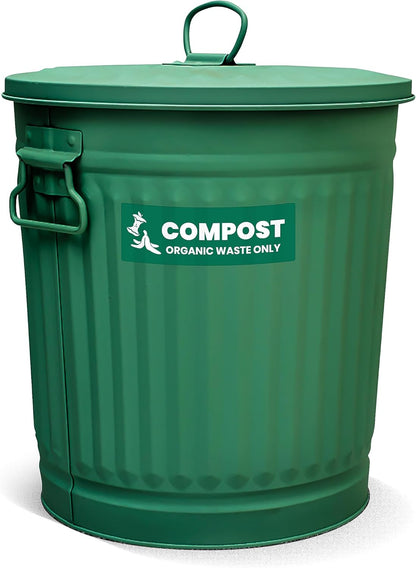 Compost Sticker - Organic Waste Only Bin Label - 3-5 Year Indoor/Outdoor Rated - Heavy Duty