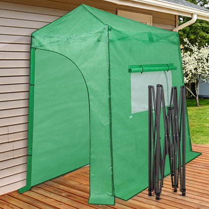 EAGLE PEAK Instant Pop-up Greenhouse, Indoor Outdoor Plant Gardening Green House, Roll-Up Zipper
