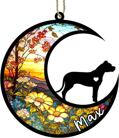 Personalized Dog Memorial, Custom Name Dogo Argentino Dog Christmas Ornament with Name, Custom